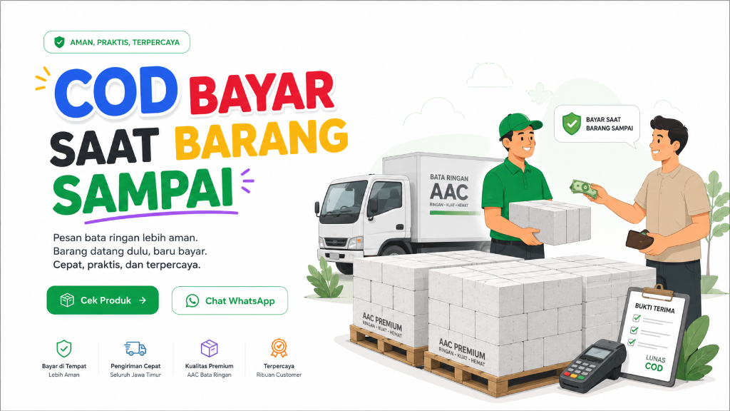 Bata Ringan Premium - COD Bayar Saat Barang Sampai